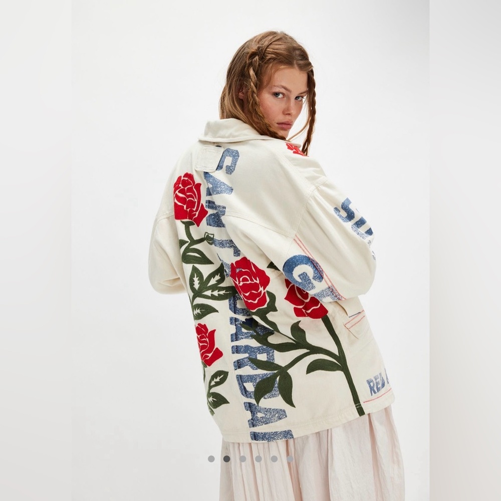 Free People We The Free Field of Roses Jacket